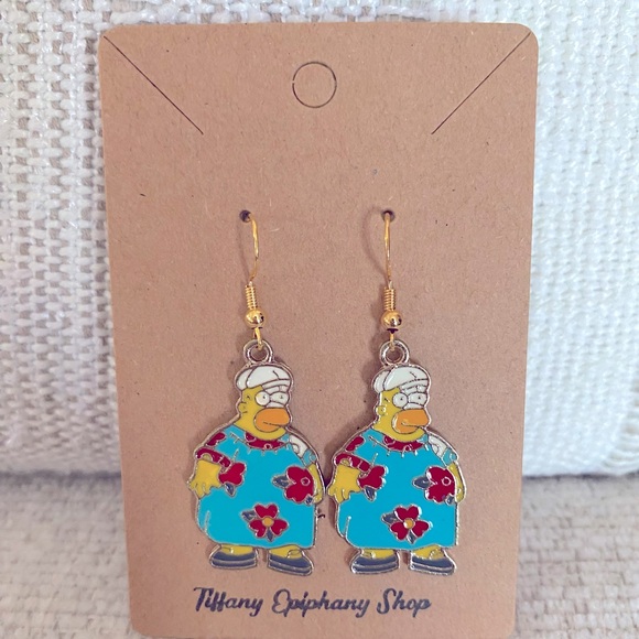 Simpsons inspired earrings - Picture 4 of 5